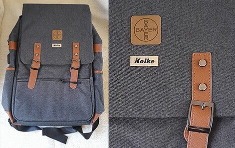 Mochila Porta Notebook con logo aplicado 