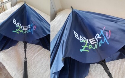 Paraguas con logo estampado